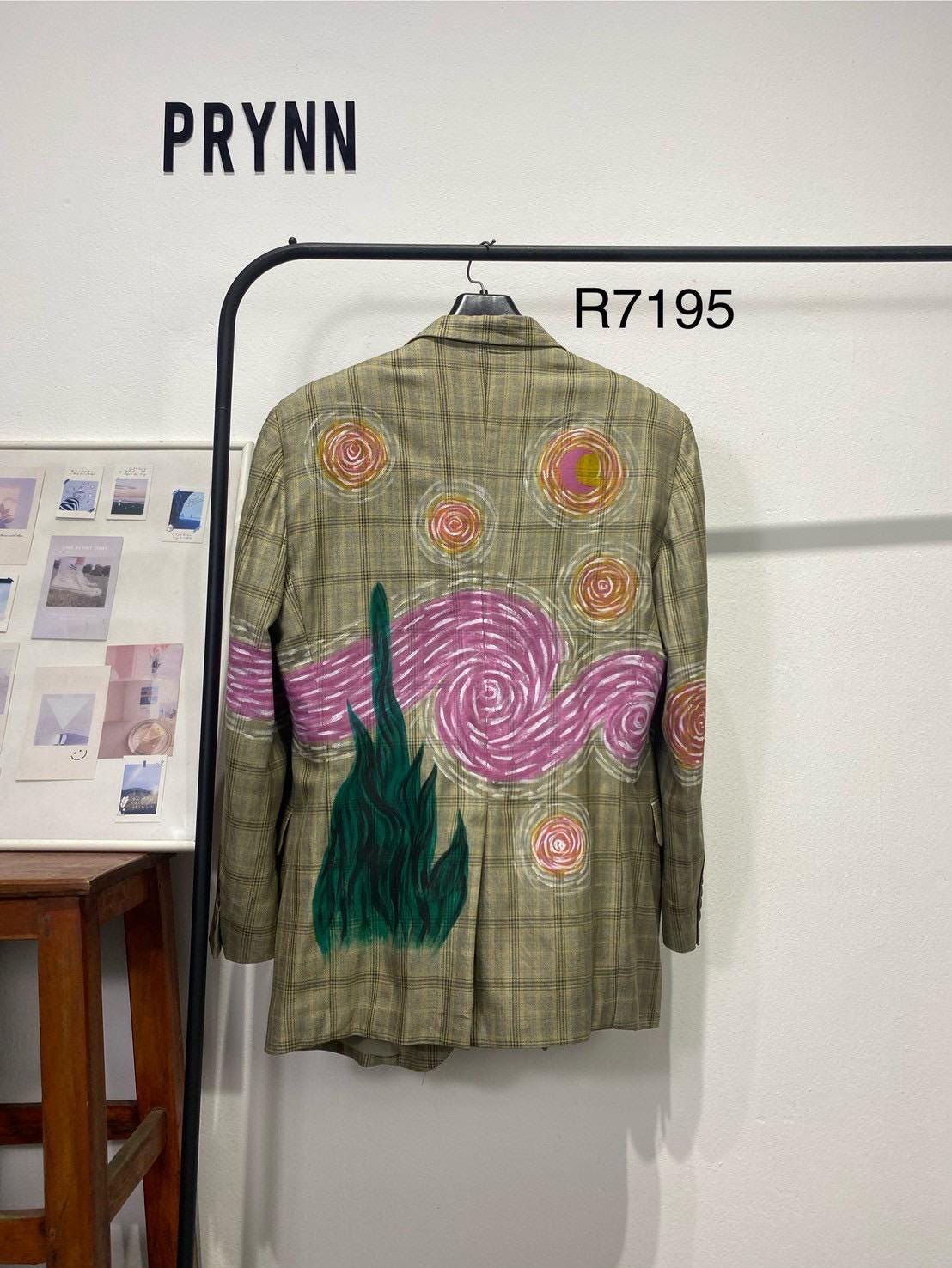 Reworked Blazer Hand Painted : Starry Night