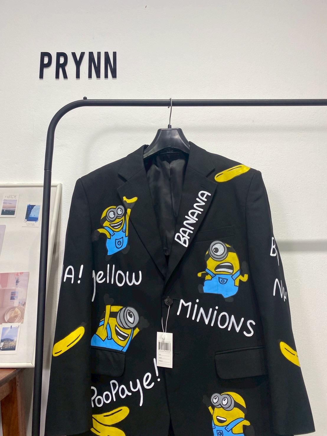 Reworked Blazer Hand Painted : Minions