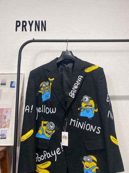 Reworked Blazer Hand Painted : Minions