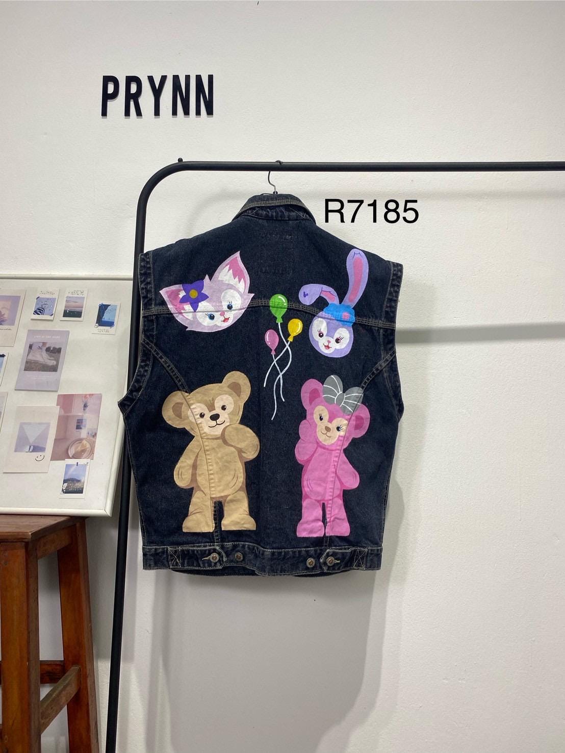 Reworked Jeans Hand Painted : Beary Bally