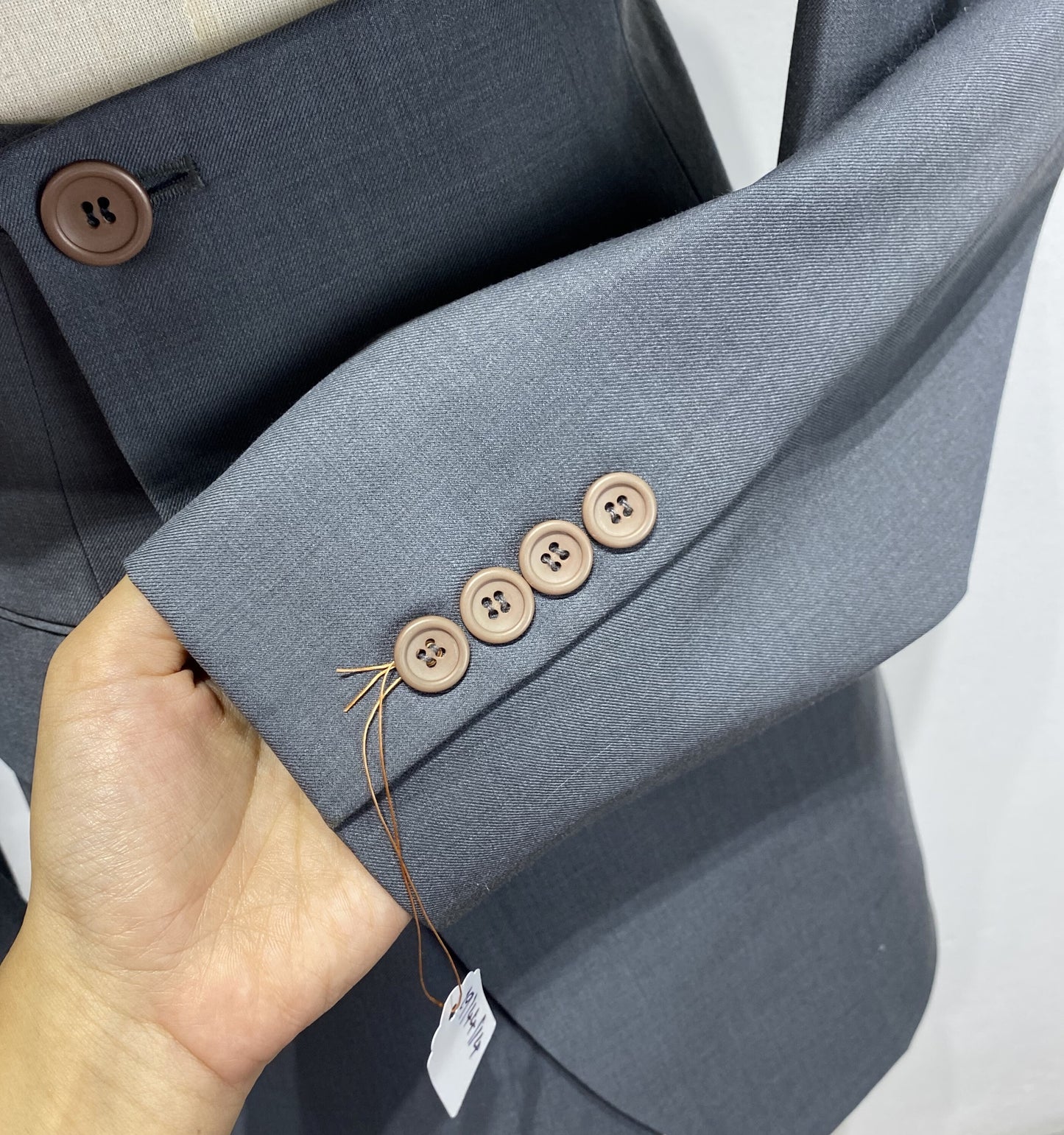 Reworked long sleeve blazer set, cropped blazer set skirt.