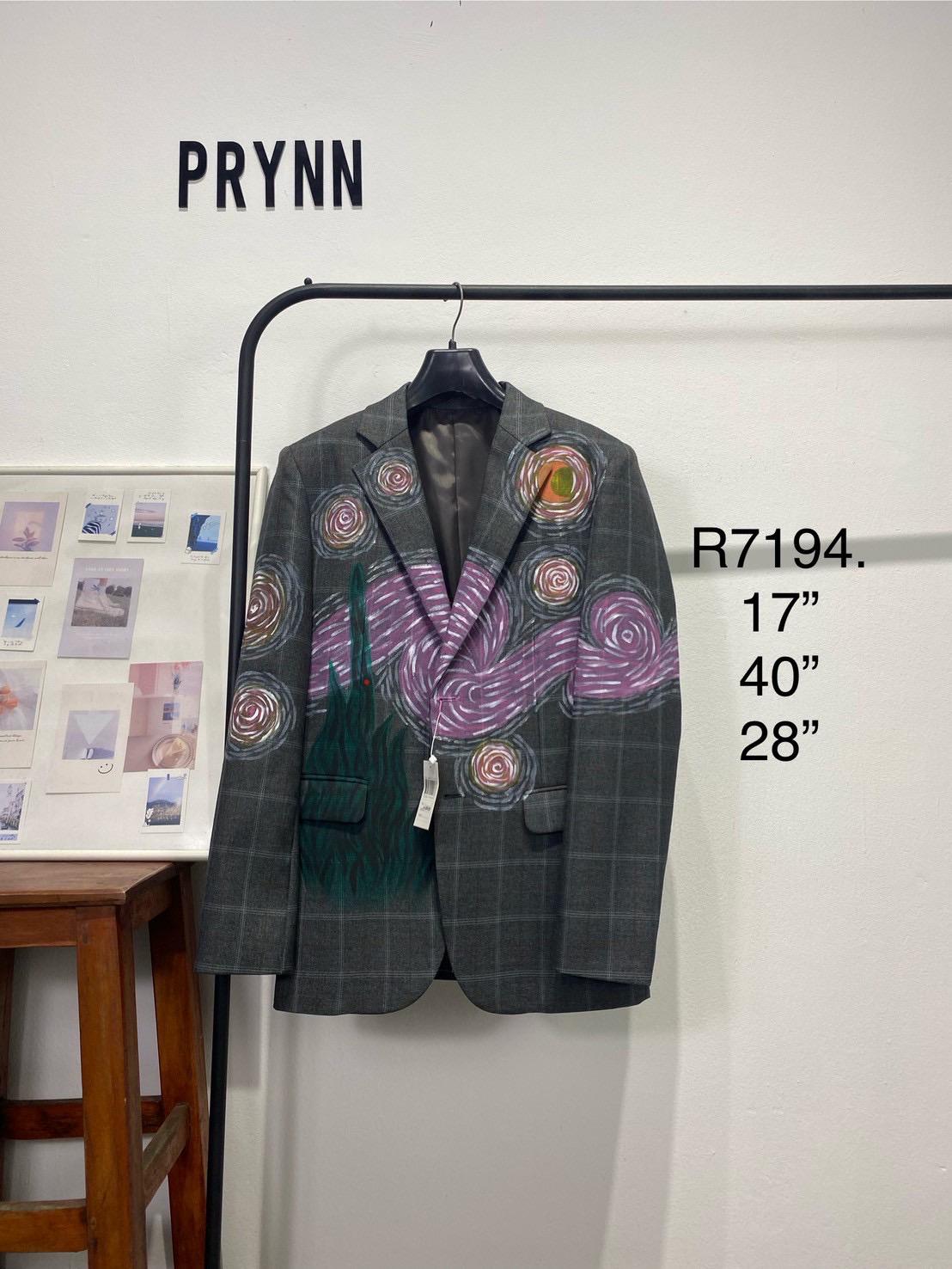 Reworked Blazer Hand Painted : Starry Night