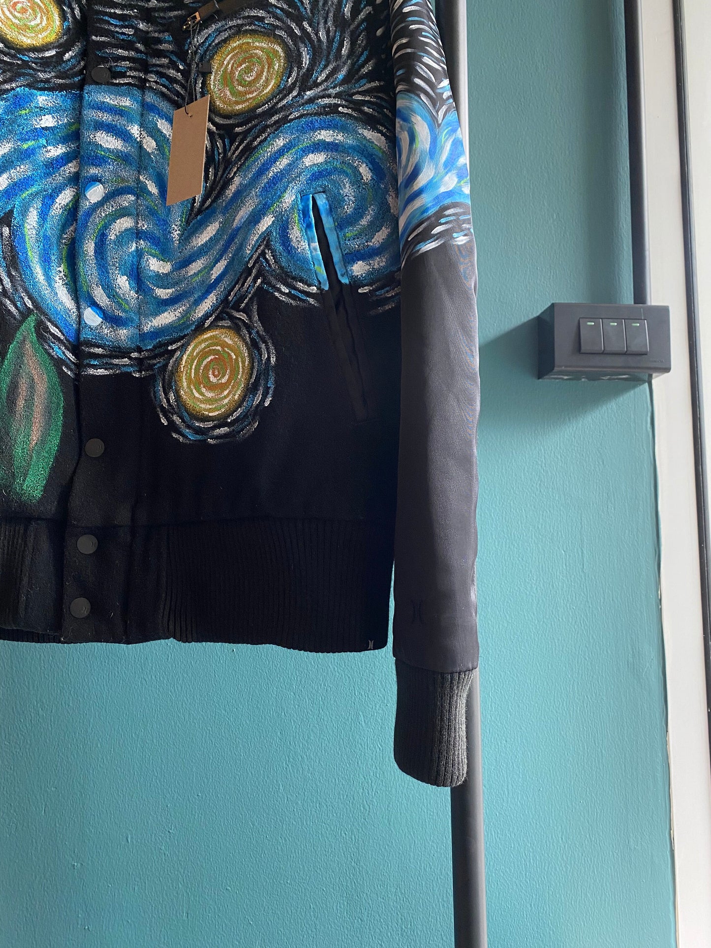 Varsity starry night hand painted.