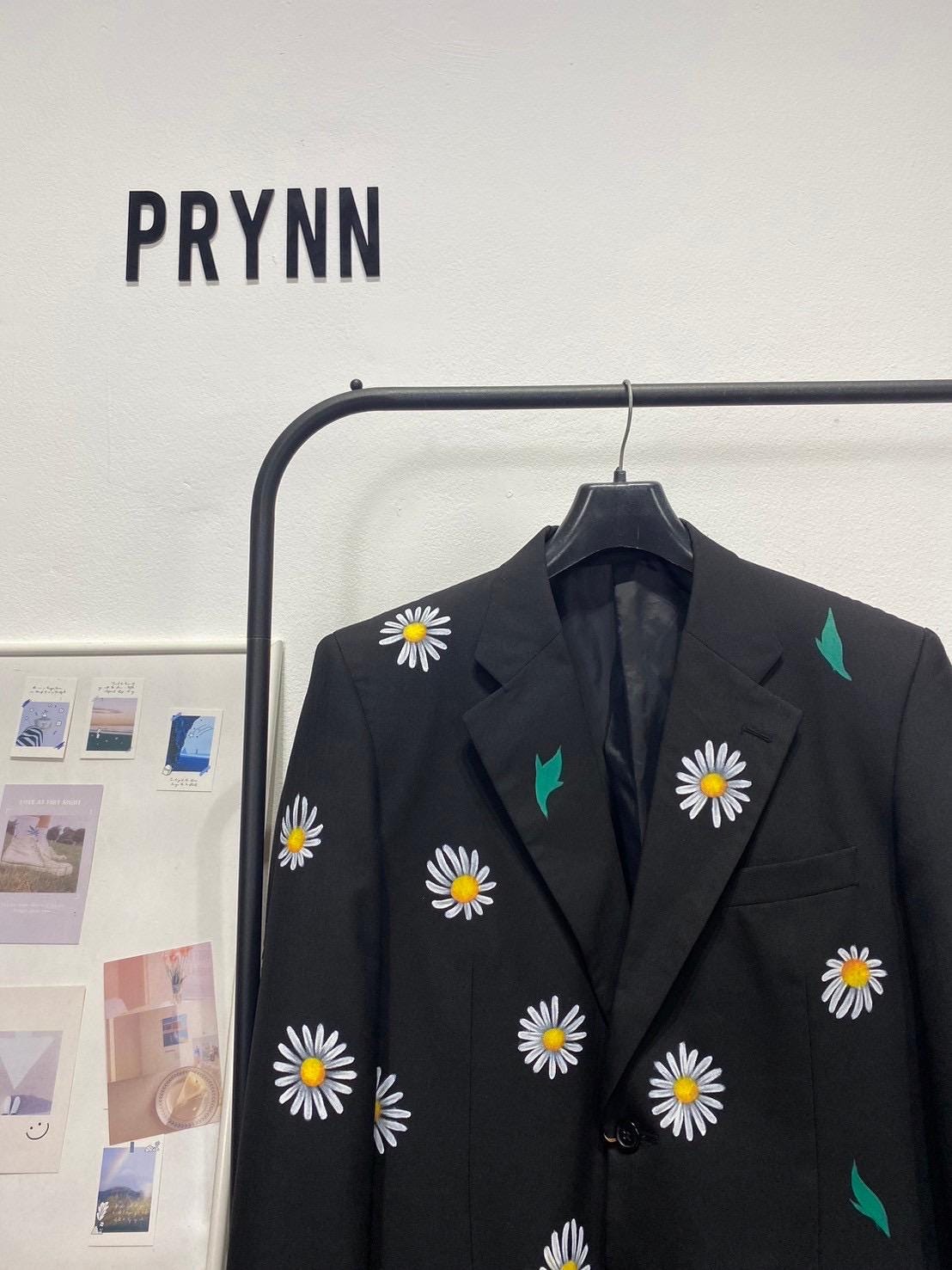 Reworked Blazer Hand Painted : Daisy World