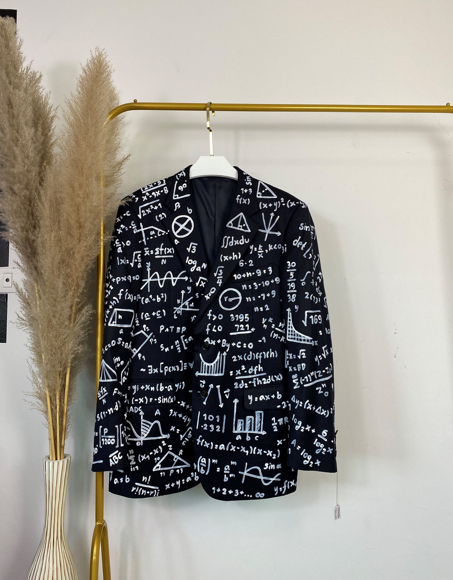 Unique hand painted blazer. Reworked oversized blazer