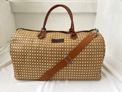 Rattan travel handbag big size