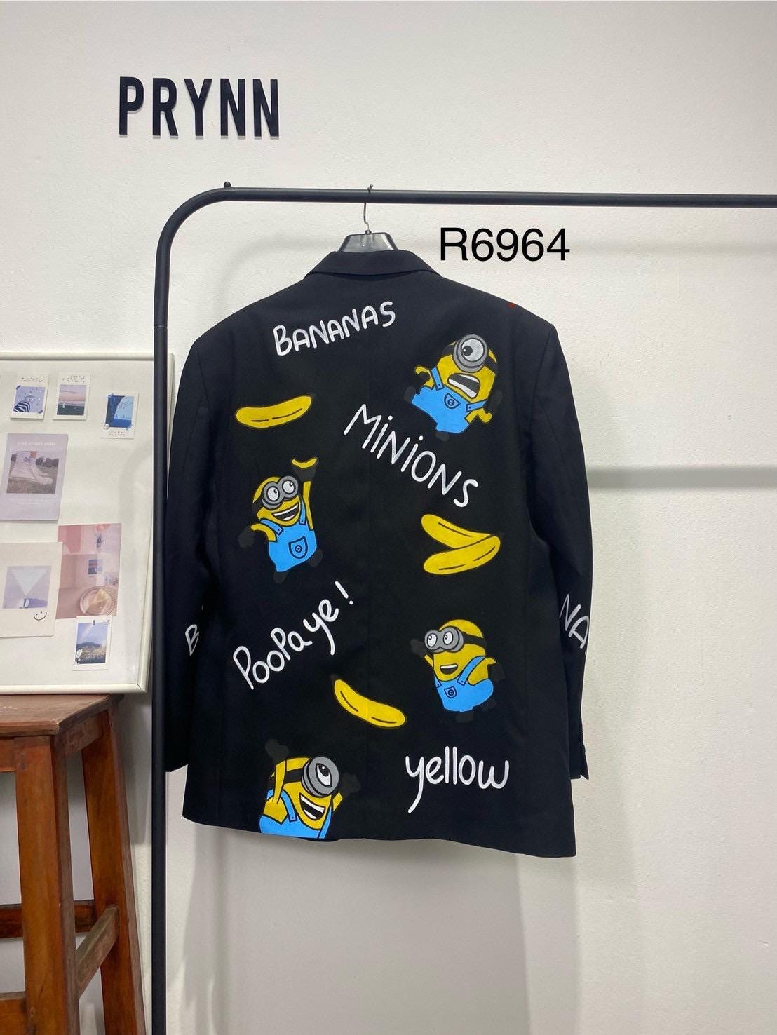 Reworked Blazer Hand Painted : Minions