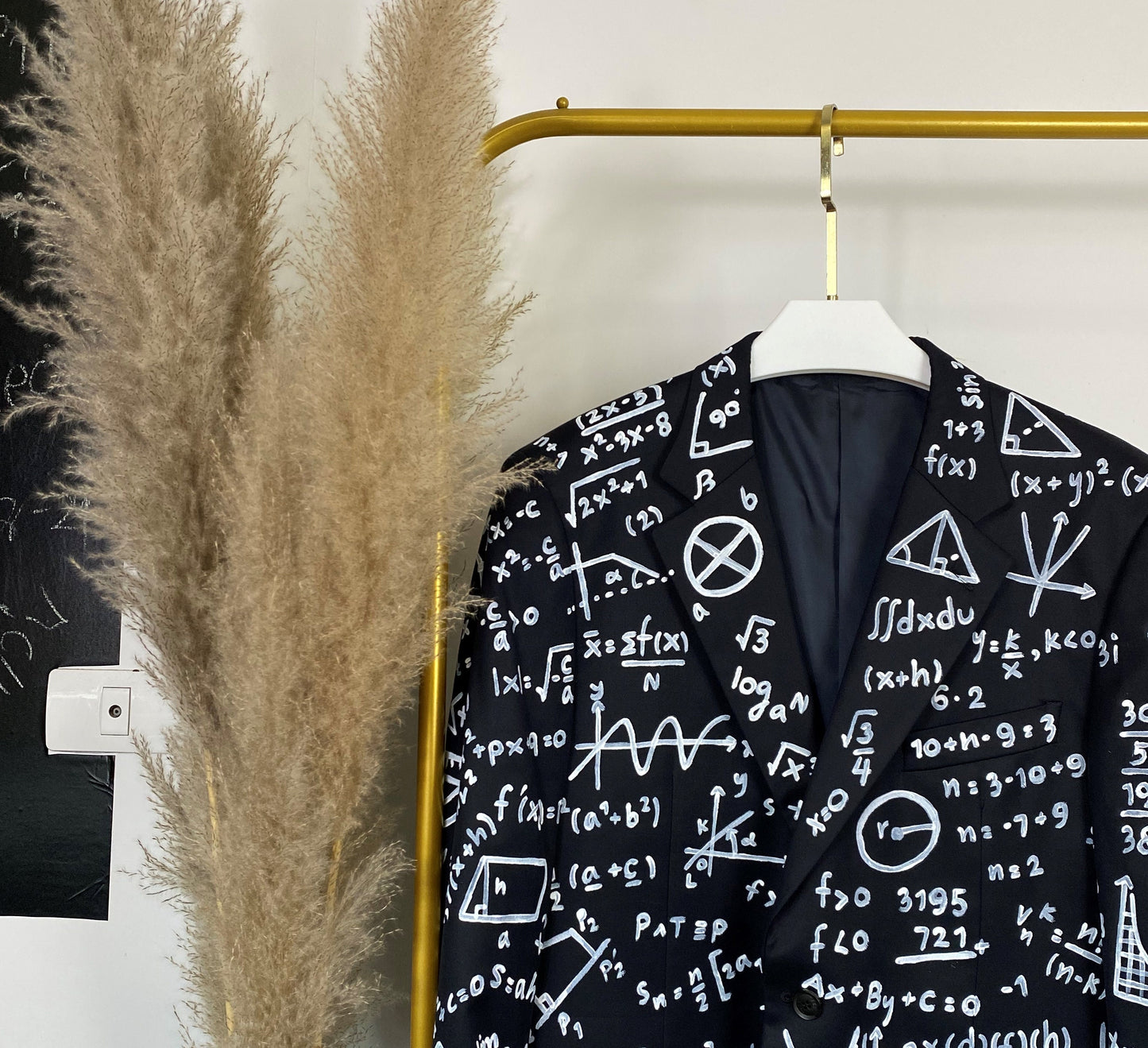 Unique hand painted blazer. Reworked oversized blazer