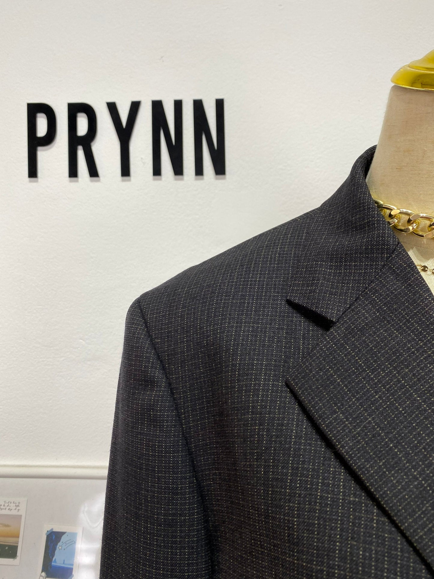 Reworked long sleeve blazer set, cropped blazer set skirt.