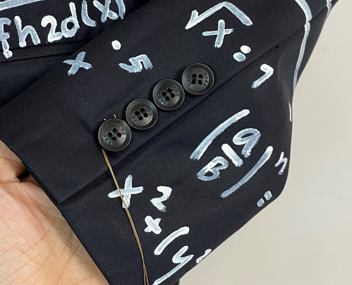 Unique hand painted blazer. Reworked oversized blazer