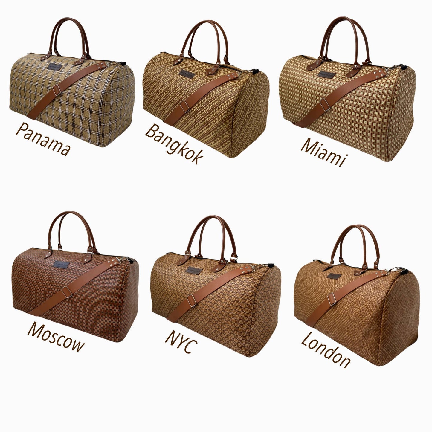 Rattan travel handbag big size