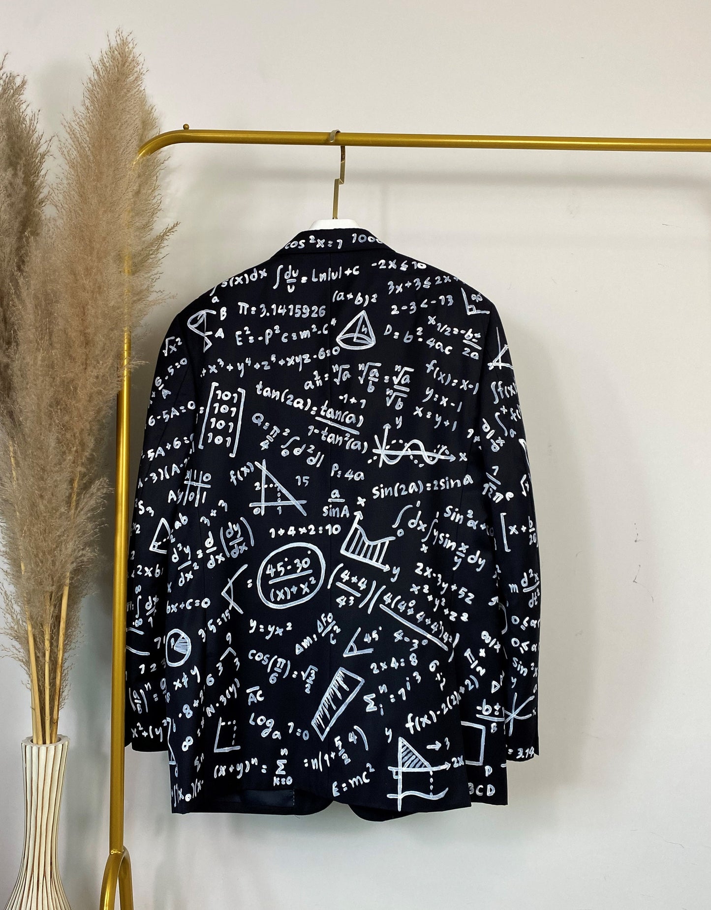 Unique hand painted blazer. Reworked oversized blazer