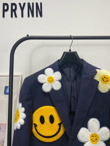 Reworked Blazer (Cropped) Hand Sewed : Daisy Smile