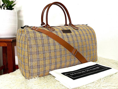 Rattan travel handbag big size