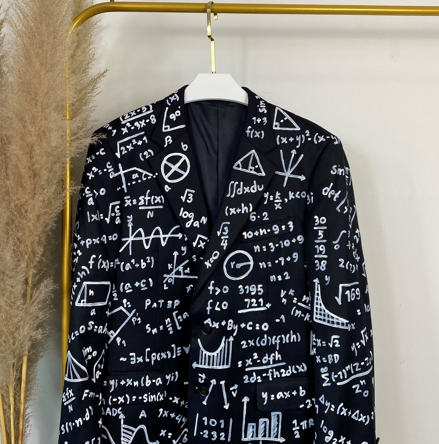 Unique hand painted blazer. Reworked oversized blazer